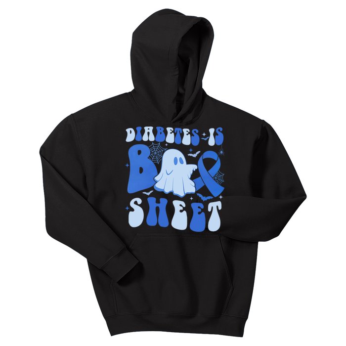 Diabetes Is Boo Sheet Halloween ghost Diabetes awareness Kids Hoodie