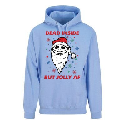 Dead Inside But Jolly Af Christmas Holiday Xmas Jack Unisex Surf Hoodie