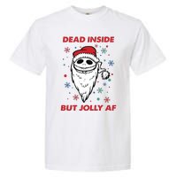 Dead Inside But Jolly Af Christmas Holiday Xmas Jack Garment-Dyed Heavyweight T-Shirt