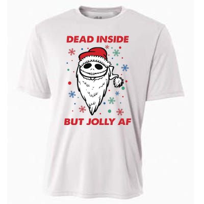 Dead Inside But Jolly Af Christmas Holiday Xmas Jack Cooling Performance Crew T-Shirt