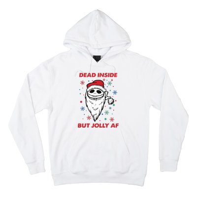 Dead Inside But Jolly Af Christmas Holiday Xmas Jack Hoodie