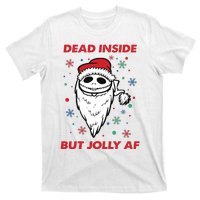 Dead Inside But Jolly Af Christmas Holiday Xmas Jack T-Shirt