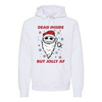 Dead Inside But Jolly Af Christmas Holiday Xmas Jack Premium Hoodie