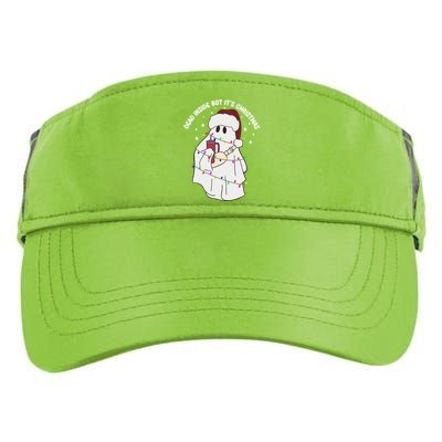 Dead Inside But It’S Christmas Boojee Ghost Stanley Tumbler Gift Adult Drive Performance Visor