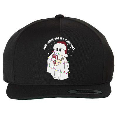 Dead Inside But It’S Christmas Boojee Ghost Stanley Tumbler Gift Wool Snapback Cap