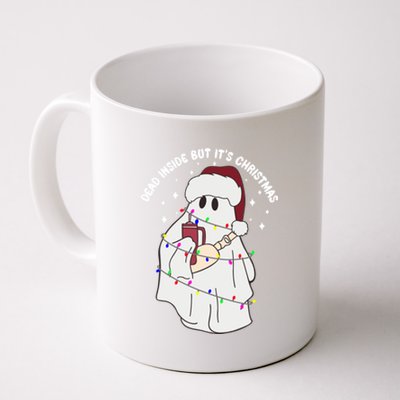 Dead Inside But It’S Christmas Boojee Ghost Stanley Tumbler Gift Coffee Mug