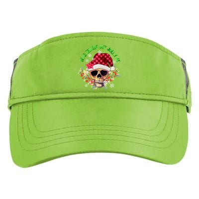 Dead Inside But Jolly Af Funny Christmas Skeleton Sarcastic Cute Gift Adult Drive Performance Visor