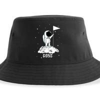 Dibs Flag On Moon Astronaut Sustainable Bucket Hat
