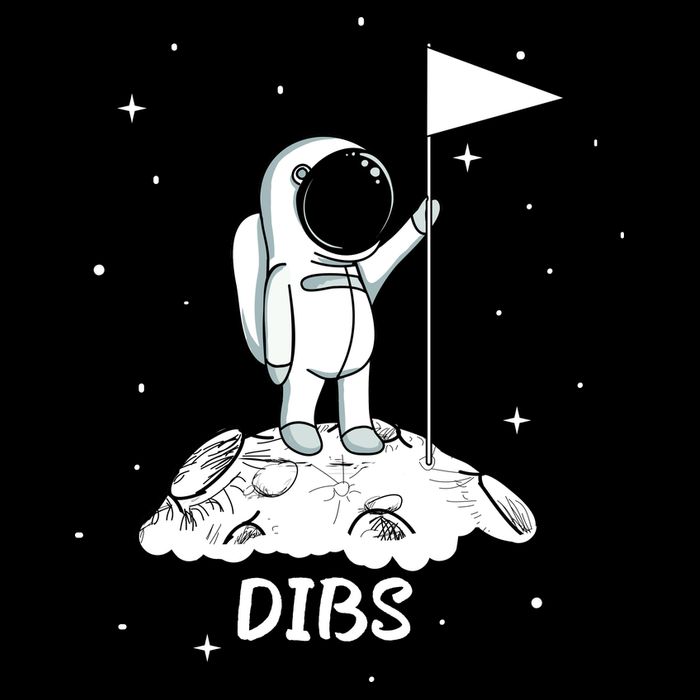 Dibs Flag On Moon Astronaut Bucket Hat
