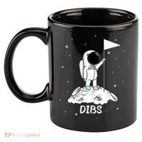 Dibs Flag On Moon Astronaut 11oz C Handle Ceramic Mug