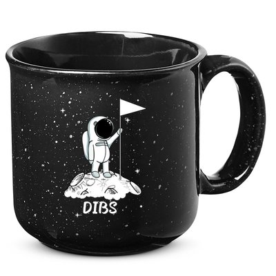 Dibs Flag On Moon Astronaut 15oz Campfire Ceramic Mug