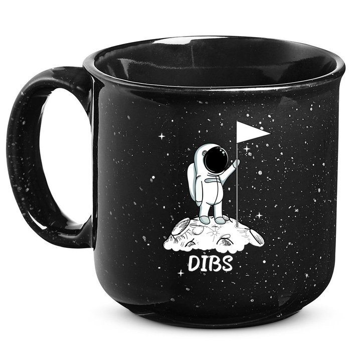 Dibs Flag On Moon Astronaut 15oz Campfire Ceramic Mug