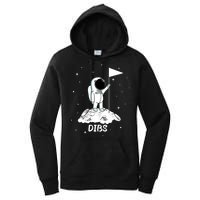 Dibs Flag On Moon Astronaut Women's Pullover Hoodie