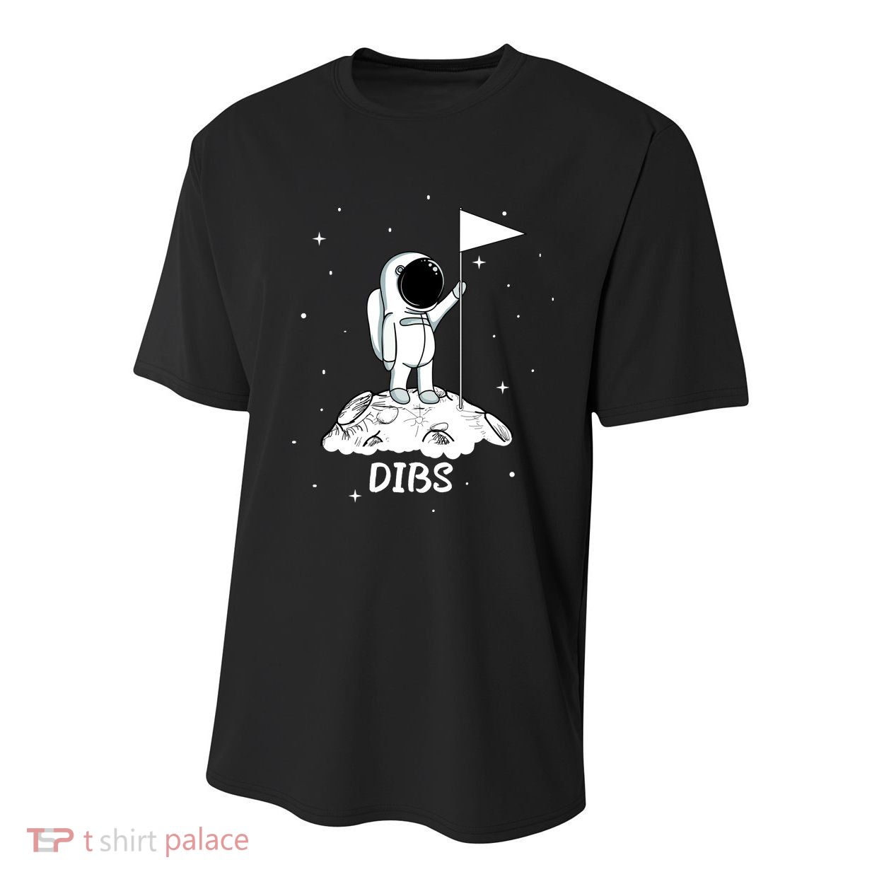 Dibs Flag On Moon Astronaut Youth Performance Sprint T-Shirt