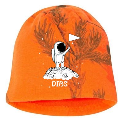 Dibs Flag On Moon Astronaut Kati - Camo Knit Beanie