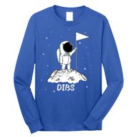 Dibs Flag On Moon Astronaut Long Sleeve Shirt