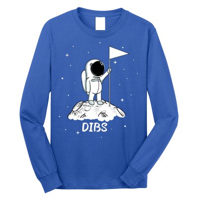 Dibs Flag On Moon Astronaut Long Sleeve Shirt