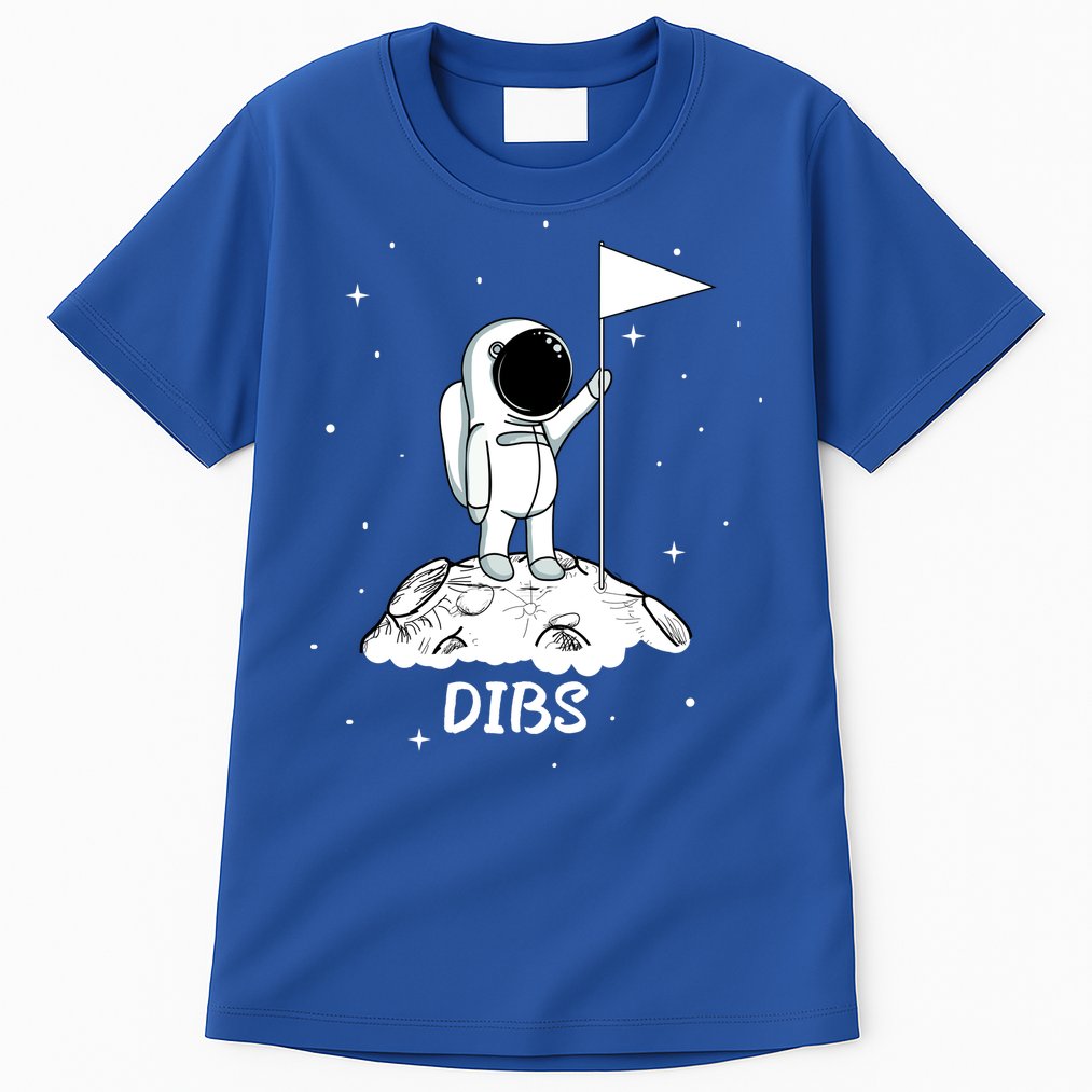 Dibs Flag On Moon Astronaut Tall T-Shirt