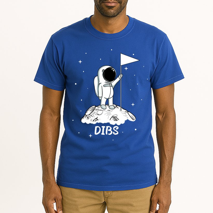 Dibs Flag On Moon Astronaut Tall T-Shirt