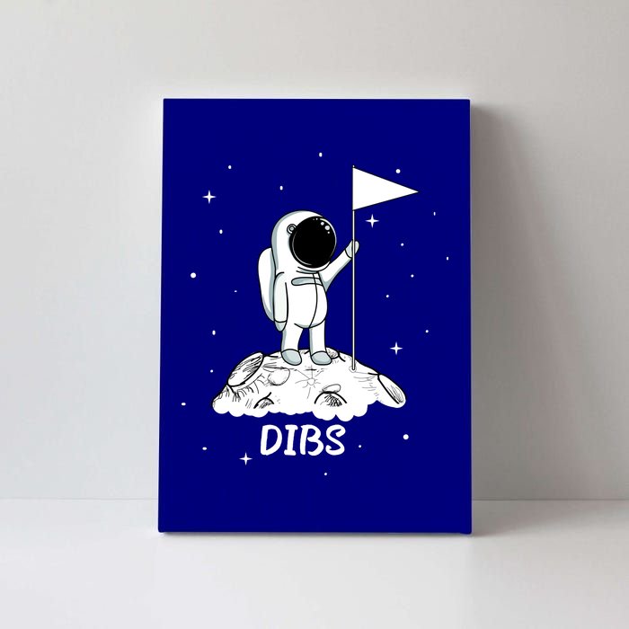 Dibs Flag On Moon Astronaut Canvas