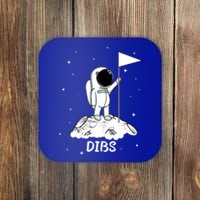 Dibs Flag On Moon Astronaut Coaster