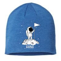 Dibs Flag On Moon Astronaut Sustainable Beanie