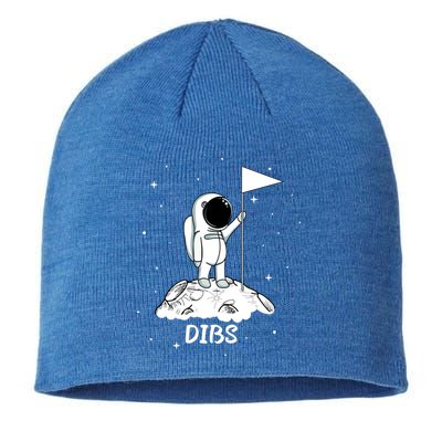 Dibs Flag On Moon Astronaut Sustainable Beanie