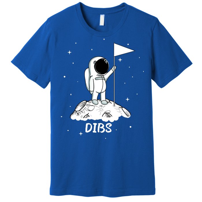 Dibs Flag On Moon Astronaut Premium T-Shirt