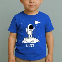 Dibs Flag On Moon Astronaut Toddler T-Shirt