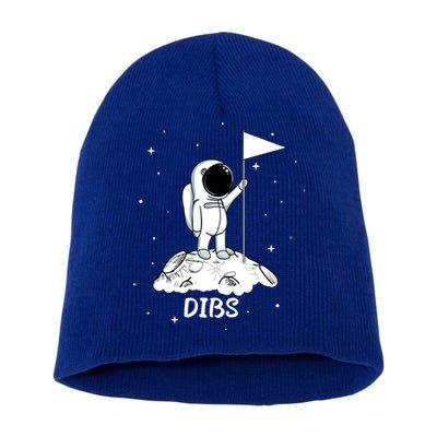 Dibs Flag On Moon Astronaut Short Acrylic Beanie