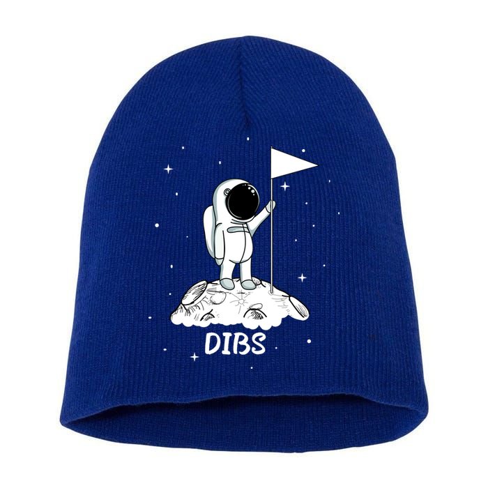 Dibs Flag On Moon Astronaut Short Acrylic Beanie