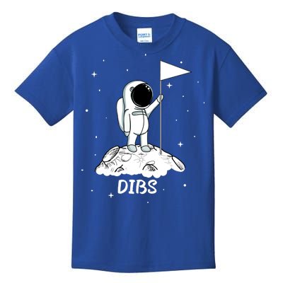 Dibs Flag On Moon Astronaut Kids T-Shirt