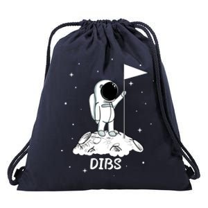 Dibs Flag On Moon Astronaut Drawstring Bag