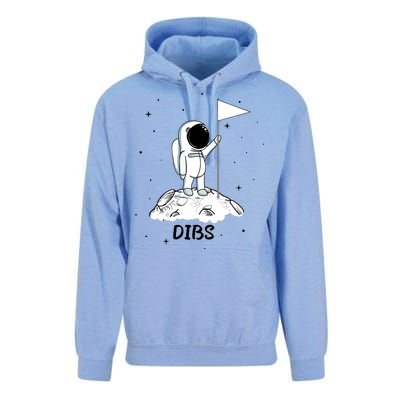 Dibs Flag On Moon Astronaut Unisex Surf Hoodie