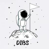 Dibs Flag On Moon Astronaut Garment-Dyed Sweatshirt