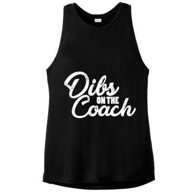 Dibs On The Coach Ladies PosiCharge Tri-Blend Wicking Tank