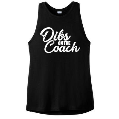 Dibs On The Coach Ladies PosiCharge Tri-Blend Wicking Tank