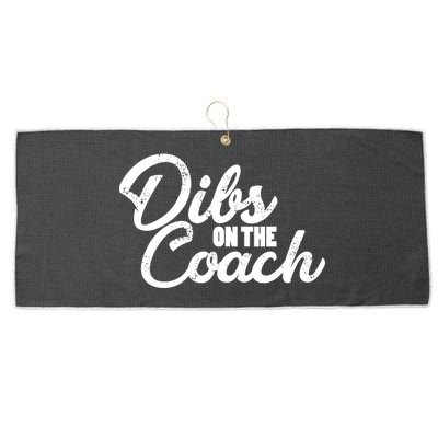 Dibs On The Coach Large Microfiber Waffle Golf Towel