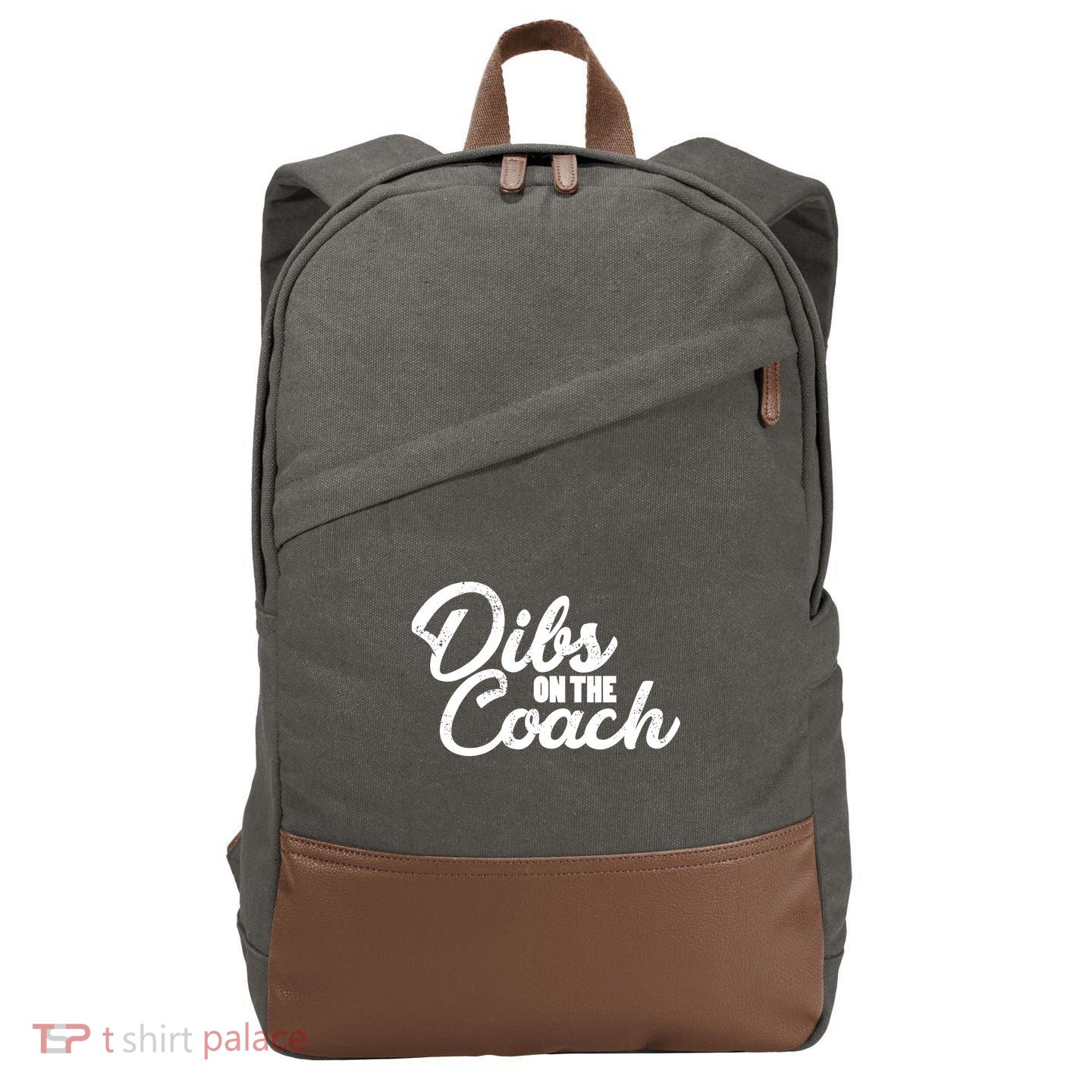 Dibs On The Coach Cotton Canvas Backpack