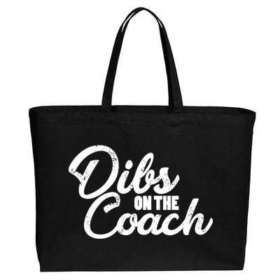 Dibs On The Coach Cotton Canvas Jumbo Tote