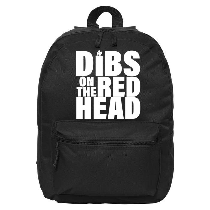 Dibs On The Redhead 16 in Basic Backpack