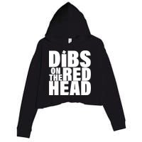 Dibs On The Redhead Crop Fleece Hoodie