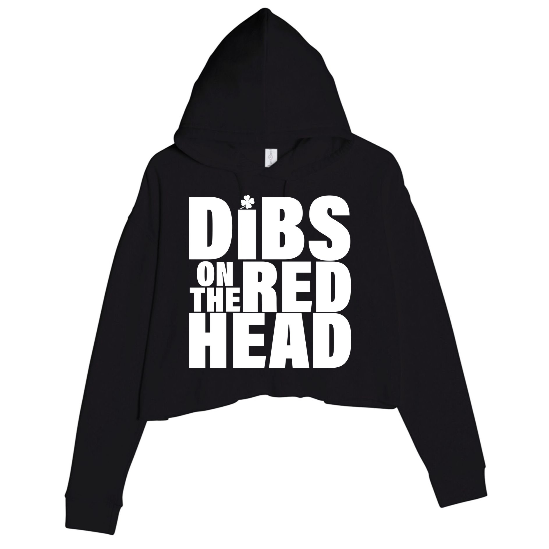 Dibs On The Redhead Crop Fleece Hoodie