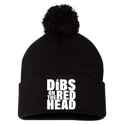 Dibs On The Redhead Pom Pom 12in Knit Beanie