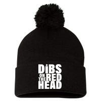 Dibs On The Redhead Pom Pom 12in Knit Beanie