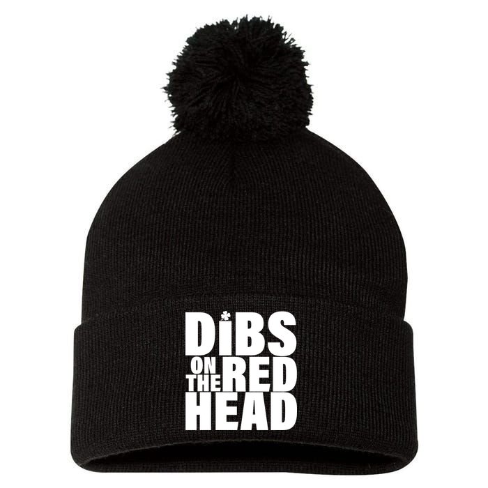 Dibs On The Redhead Pom Pom 12in Knit Beanie