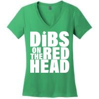 Dibs On The Redhead Women's V-Neck T-Shirt