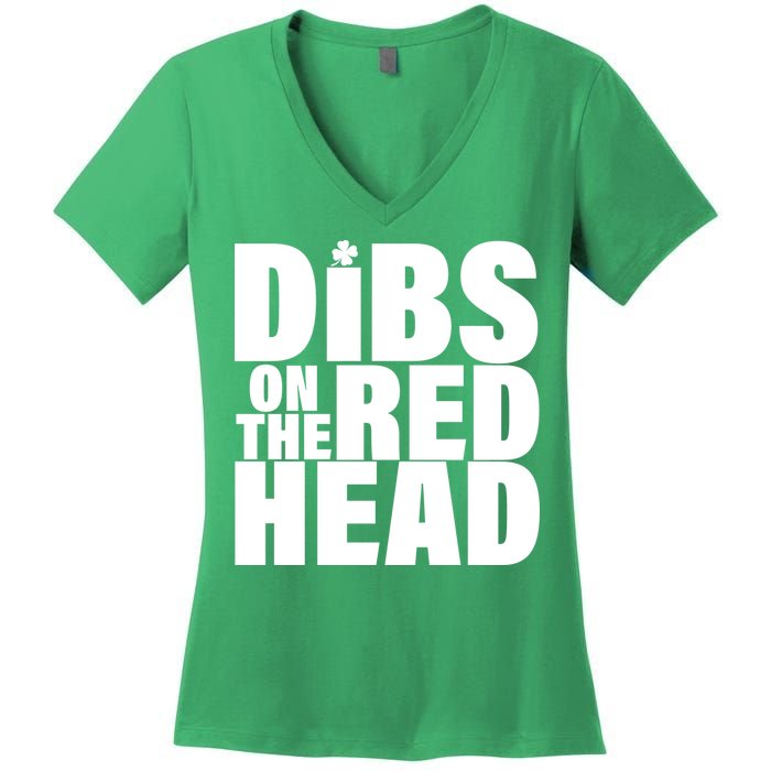 Dibs On The Redhead Women's V-Neck T-Shirt