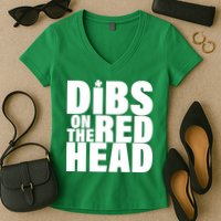Dibs On The Redhead Women's V-Neck T-Shirt