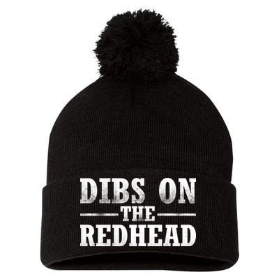 Dibs On The Redhead St. Patrick's Day Pom Pom 12in Knit Beanie